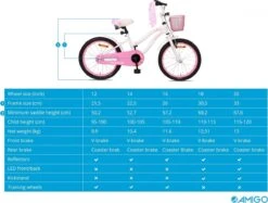 Amigo Flower Meisjesfiets - Kinderfiets 18 Inch - Wit -Fietsenwinkel 1200x909 1