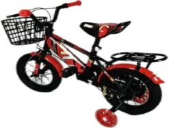 Kinderfiets - 12 Inch Kinderfiets -vanaf 2-4 Jaar Jongens En Meisjes Fietsen - Terugtrap -Rem -Stabilisatoren（2 Zijwieltjes）- Mandje - Achterbank - Rood -Fietsenwinkel 1200x911 2