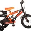Volare Sportivo Kinderfiets - Jongens - 14 Inch - Neon Oranje/Zwart - 95% Afgemonteerd