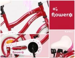 Amigo Flower Meisjesfiets - Kinderfiets 16 Inch - Paars -Fietsenwinkel 1200x920 14
