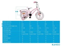 Amigo Lovely Meisjesfiets - Kinderfiets 14 Inch - Roze -Fietsenwinkel 1200x920 26