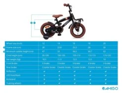 Amigo 2Cool Jongensfiets - Kinderfiets 12 Inch - Matzwart -Fietsenwinkel 1200x920 7