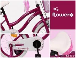Amigo Flower Meisjesfiets - Kinderfiets 16 Inch - Paars -Fietsenwinkel 1200x920 9