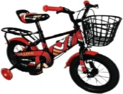 Kinderfiets - 12 Inch Kinderfiets -vanaf 2-4 Jaar Jongens En Meisjes Fietsen - Terugtrap -Rem -Stabilisatoren（2 Zijwieltjes）- Mandje - Achterbank - Rood -Fietsenwinkel 1200x925 2