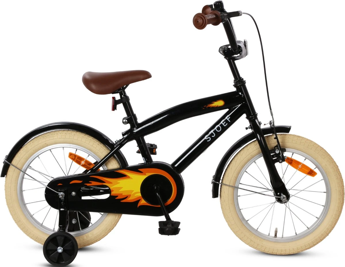 SJOEF Cruise Jongensfiets 16 Inch - Zwart 3 SJOEF Cruise Jongensfiets 16 Inch - Zwart