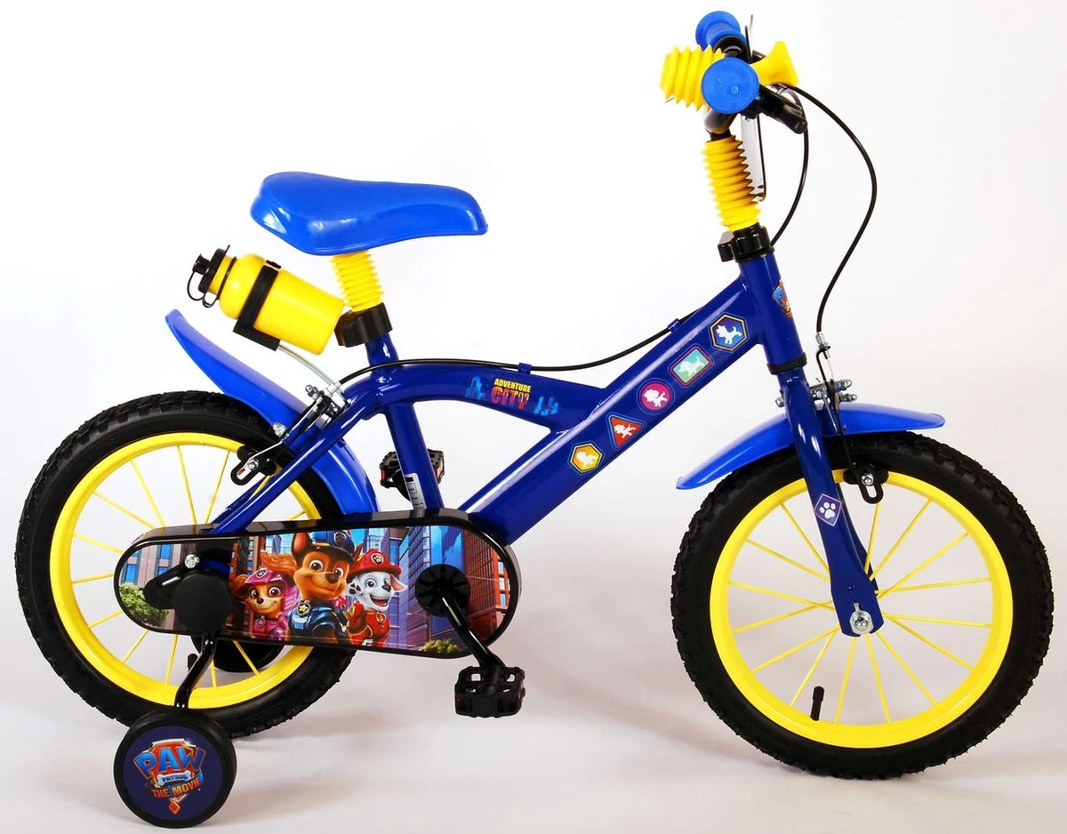 Volare Paw Patrol The Movie Kinderfiets - Jongens - 14 Inch - Blauw - Twee Handremmen 7 Volare Paw Patrol The Movie Kinderfiets - Jongens - 14 Inch - Blauw - Twee Handremmen - Afbeelding 5