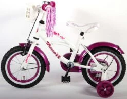 Volare Heart Cruiser Kinderfiets - Meisjes - 12 Inch - Wit Paars -Fietsenwinkel 1200x943