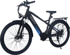 Elektrische Fiets Off-Road | E-Fietsen | Electric Mountain Bike | E-bike | 250W Motor | 26 Inch | Zwart BK7 -Fietsenwinkel 1200x946