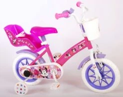 Disney Minnie Cutest Ever! Kinderfiets - Meiden - 12 Inch - Roze - Doortrapper -Fietsenwinkel 1200x953