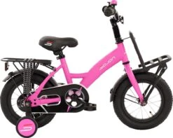 Sajan Kinderfiets - 12 Inch - Mat-Roze - Meisjesfiets -Fietsenwinkel 1200x957