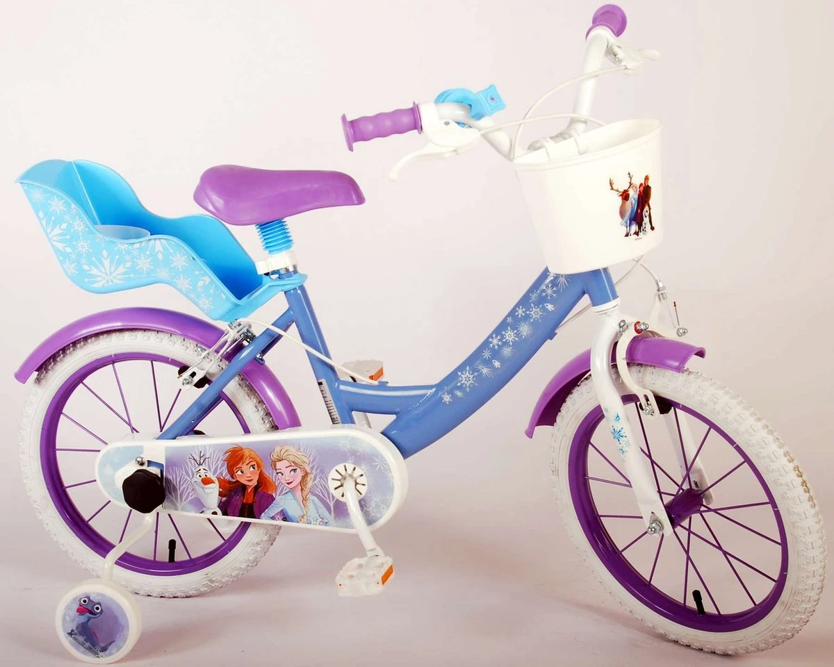Disney Frozen 2 Kinderfiets - Meisjes - 16 Inch - Blauw - Twee Handremmen 7 Disney Frozen 2 Kinderfiets - Meisjes - 16 Inch - Blauw - Twee Handremmen - Afbeelding 5