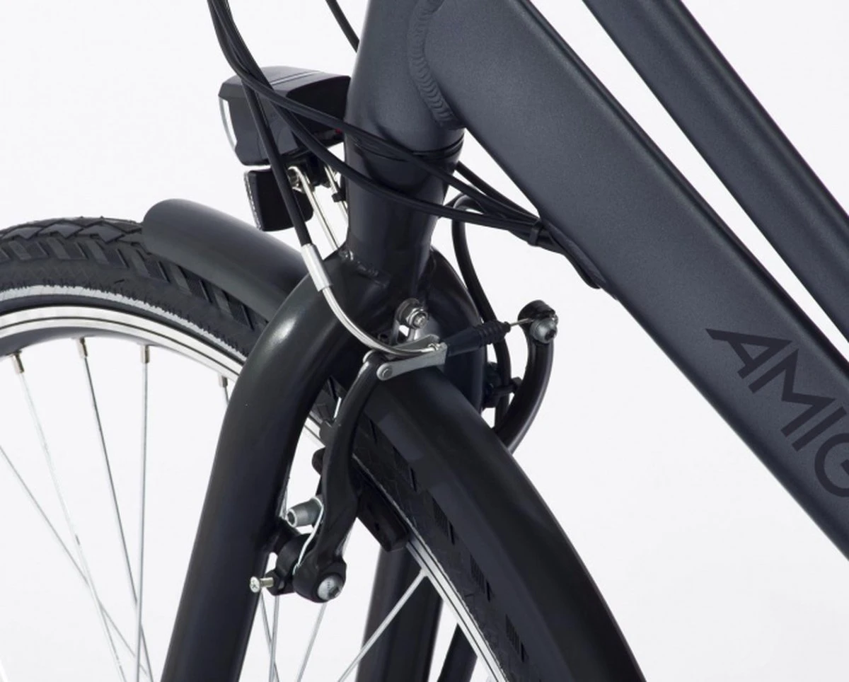 Amigo E-Vibe D1 - Elektrische Stadsfiets Voor Dames - Met 7 Versnellingen - Matgrijs 7 Amigo E-Vibe D1 - Elektrische Stadsfiets Voor Dames - Met 7 Versnellingen - Matgrijs - Afbeelding 5