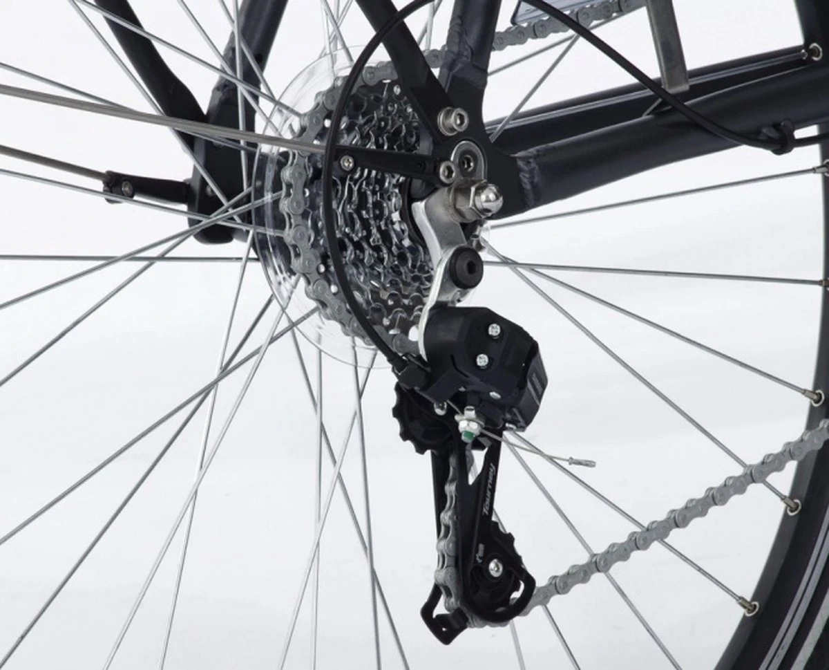 Amigo E-Vibe D1 - Elektrische Stadsfiets Voor Dames - Met 7 Versnellingen - Matgrijs 6 Amigo E-Vibe D1 - Elektrische Stadsfiets Voor Dames - Met 7 Versnellingen - Matgrijs - Afbeelding 4