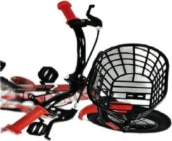 Kinderfiets - 12 Inch Kinderfiets -vanaf 2-4 Jaar Jongens En Meisjes Fietsen - Terugtrap -Rem -Stabilisatoren（2 Zijwieltjes）- Mandje - Achterbank - Rood -Fietsenwinkel 1200x988 3