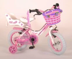 Volare Rose Kinderfiets - Meisjes - 12 Inch - Roze - 2 Handremmen -Fietsenwinkel 1200x995