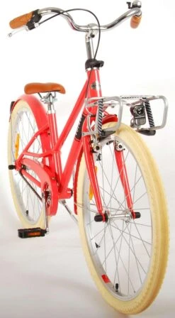 Volare Melody Kinderfiets - Meisjes - 24 Inch - Koraal Rood - Prime Collection -Fietsenwinkel 662x1200