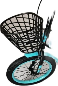 Kinderfiets - 16 Inch Kinderfiets -vanaf 4-7 Jaar Jongens En Meisjes Fietsen - Terugtrap -Rem -Stabilisatoren（2 Zijwieltjes）- Mandje - Achterbank - Groen -Fietsenwinkel 807x1200