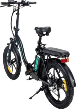 Hitway BK6 Elektrische Fiets | Opvouwbare E-bike | 20 Inch Fat Tire | 350W Motor | 10Ah | Zwart/Groen -Fietsenwinkel 842x1200