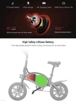 Matrix E Bike - Kugoo B2 Pro - Elektrische Opvouwbare Fiets/step 14 Inch 400W - Met Trappers - Snelheid Max. 45 Km/u 34 Matrix E Bike - Kugoo B2 Pro - Elektrische Opvouwbare Fiets/step 14 Inch 400W - Met Trappers - Snelheid Max. 45 Km/u -Fietsenwinkel 906x1200