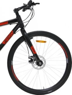 Amigo Control - Mountainbike 28 Inch - Voor Dames En Heren - Met 21 Versnellingen - Zwart/Rood -Fietsenwinkel 910x1200