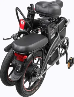 F-Wheel DYU A5 - Elektrische Vouwfiets - E Bike - 14 Inch - 7.5 Ah - 25km/u - Zwart -Fietsenwinkel 920x1200