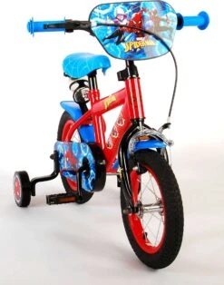 Volare Spider-Man Kinderfiets - Jongens - 12 Inch - Blauw/Rood -Fietsenwinkel 943x1200
