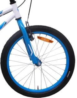Amigo Cross Jongensfiets - Kinderfiets 20 Inch - Wit/Blauw -Fietsenwinkel 945x1200