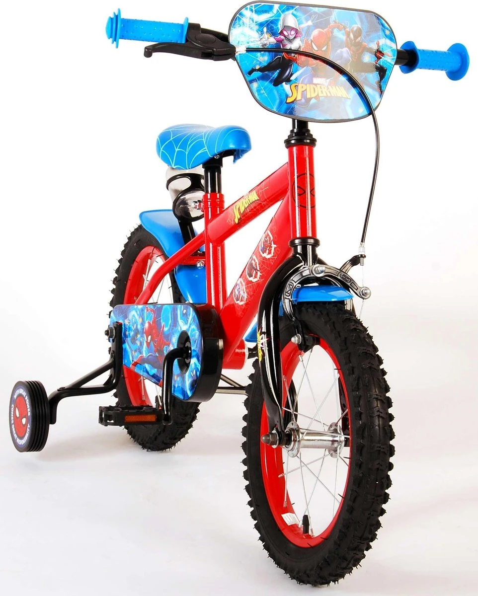 Volare Ultimate Spider-Man Kinderfiets - Jongens - 14 Inch - Rood/Blauw 12 Volare Ultimate Spider-Man Kinderfiets - Jongens - 14 Inch - Rood/Blauw - Afbeelding 10